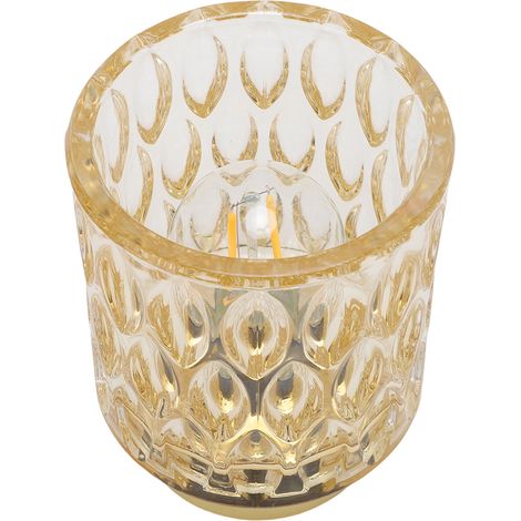 Lampe de table à piles sans fil avec minuterie et ampoule LED, lampe d'appoint en verre pour salon chevet déco maison (1/5)