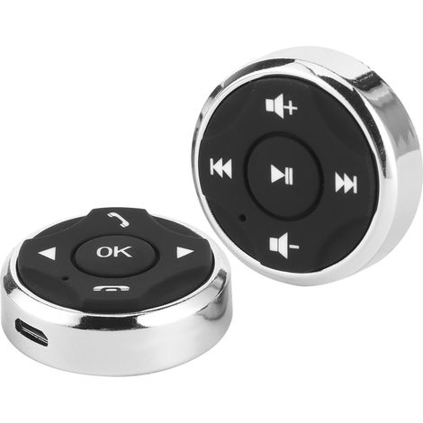 Contrôleur multifonction à boutons de volant rechargeable par USB pour lecteur multimédia Android (1/5)