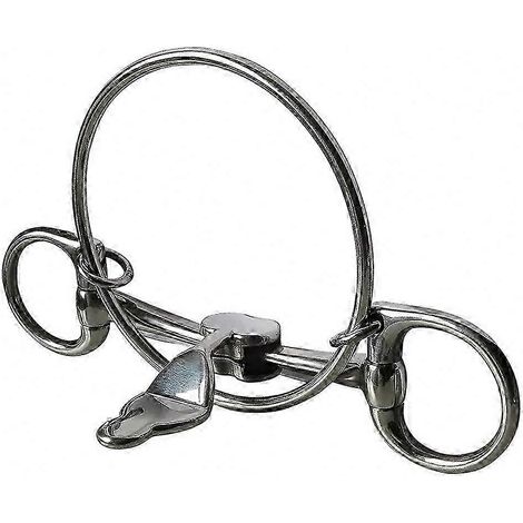 Mors d'entraînement équestre, acier inoxydable, design confortable, accessoires d'équitation, équipement de cyclisme en extérieur. (1/5)
