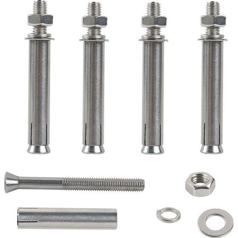 M8x80mm Boulons à Expansion Hex Vis D'expansion Acier Inoxydable 304 Cheville Beton Lourd Devoir Ancrages de Fixation pour la Construction Murale 6pcs (1/5)