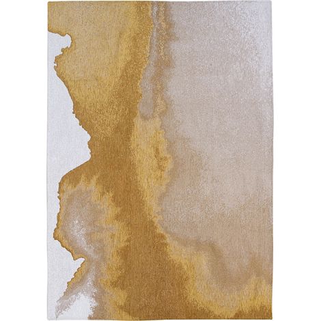 Tapis de salon Lagoon Meditation Collection 80x150 cm - Sunset - Design Inspiré des Taches díEncre, Teintes Chaudes et Naturelles …voquant le Coucher de Soleil