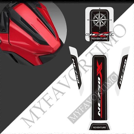 Protections adhésives pour carénage et réservoir Honda NC 750, NC 750 X, NC 750X, protection genoux, pare-brise, protège-mains, déflecteur de vent (2021-2022) - NC750X24 (1/5)