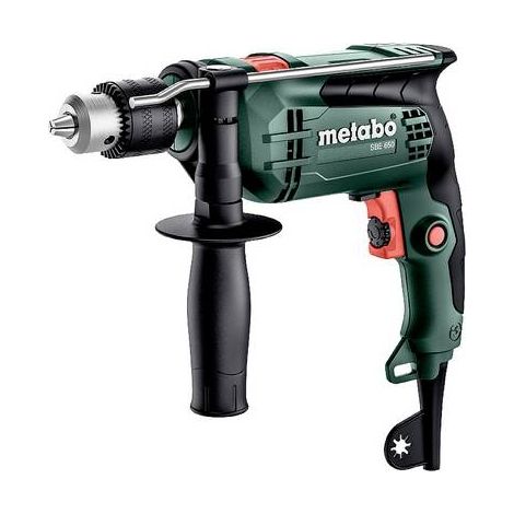 Metabo – Perceuse à percussion 650W – Vitesse 1500 tr/min – Ø perforation béton 14mm – Mandrin 1.5-13mm – 600742000 (1/3)