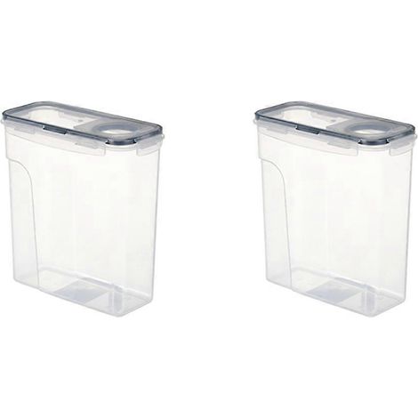 Lot de 2 boîtes de séchage pour filament PLA d'imprimante 3D, plateau de 1 kg, double paroi étanche, conteneur de stockage de 4 L, noir