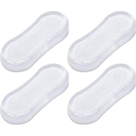 Tampons Abattant WC, 5 Pièces Patins Pare-Chocs De Siège De Toilette Patins, Coussinets D'abattant De Toilette en Silicone avec Adhésif Puissant pour Les Familles, Hôtels, Toilettes Scolaires (1/5)