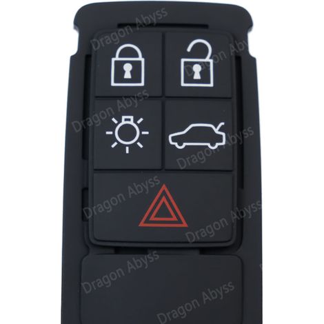 Rubber button for Volvo S80, V70, S60, V60, XC70, XC60 remote keys 30659339 (1/2)