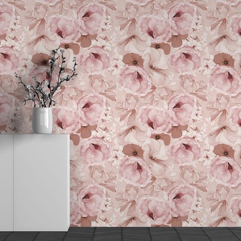 Papier peint panoramique - Motif Fleurs - 130 cm x 81 cm (1/3)