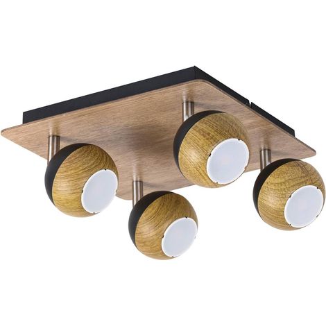 Spot Light Arthur colore rovere metal / L nero: 26cm B: H 26 centimetri: 13,5cm (1/4)