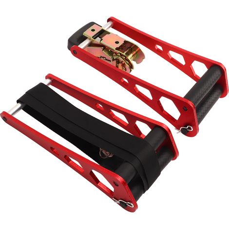 Presse à arc portable en alliage d'aluminium avec système à cliquet - Réglage rapide et changement de corde facile - Rouge