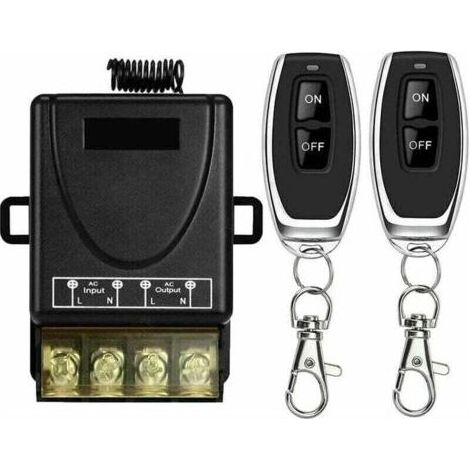 Interrupteur Télécommande Sans Fil - 433 MHz - 30 A - 220 V / 240 V / 110 V - Pour Lumière Pompe À Eau Irrigation - 1 Pièce (1/4)