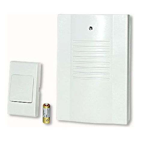 1 Sonnette sans fil, 16 mélodies, portée 30m, blanc, pour maison et appartement
