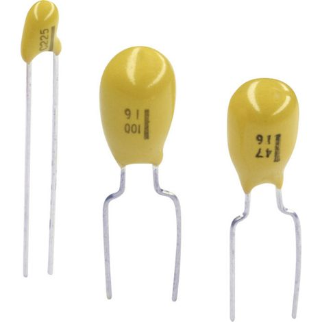 TANCAP CA42-104M035AB Tantal-Kondensator THT 2.5 mm 0.1 µF 35 V 20 % (B x H) 4 mm x 14 mm 1 St.