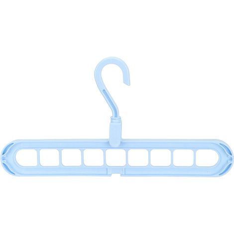 Cintre multifonction portable nordique à 9 trous, gain de place, Magic Hanger (bleu) (1/5)