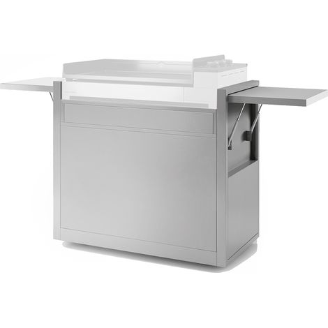 Forge Adour – Chariot à plancha en inox fermé 102,5 x 55,6 x 104,2 cm – 4 roues pivotantes avec freins – Rangement pour bouteille de gaz 6 kg (1/6)