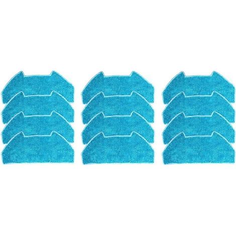 12 Reinigungstücher für Redkey R10 Staubsaugerzubehör, Ersatz-Wischmopppads (1/5)