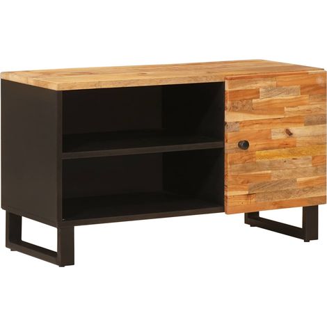 Mobile TV Marrone 80 x 33 x 46 cm Legno di mango massello vidaXL