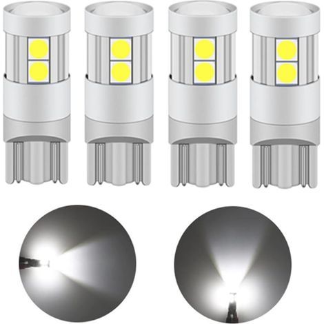 T10 Ampoule LED 5W, 12V 24V Blanc 6000K, Avec Projecteur Objectif (4 pcs) (1/5)