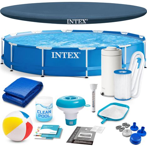 Rahmen-Gartenpool 366 x 76 cm 16-in-1 INTEX 28212