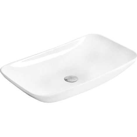 Mexen Nina lavabo de comptoir 60 x 38 cm, Blanc - 21186000 (1/2)