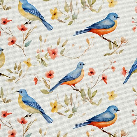 Tela decorativa para exteriores Oxford - Pájaros - DX2429 (1/5)