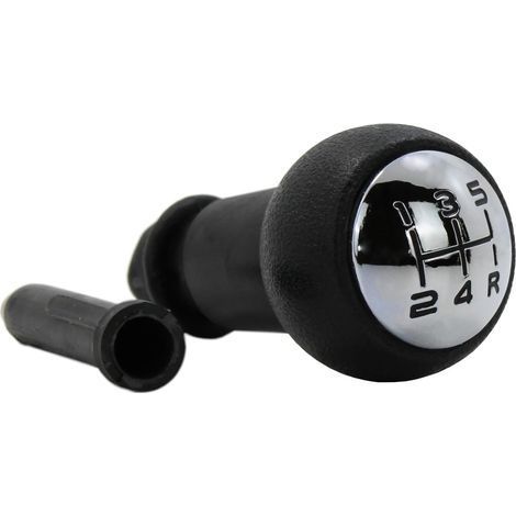 Pommeau de levier de vitesse manuel 5 vitesses pour Peugeot 106 206 306 107 207 307 Noir (1/5)