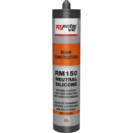 Joint silicone neutre - Contenance : 310 mL - Couleur : Blanc - RECTAVIT (1/3)