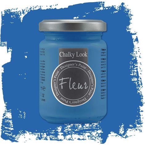 Fleur - Colori a base minerale - Fleur chalky look - effetto gesso 130 ml - scegli il colore / -/F64 Primary cyan