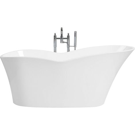 Freistehende Badewanne DULCINA 170 x 80 cm Weiß