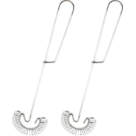 GROOFOO 2 Pcs Fouet Spirale Fouet En Acier Inoxydable Ustensiles De Cuisine à Main Pour Mélanger Remuer Multifonctionnel Lait Oeufs Crème Plus Sauces Gadgets De Cuisine Accessoires De Cuisine GROOFOO (1/5)
