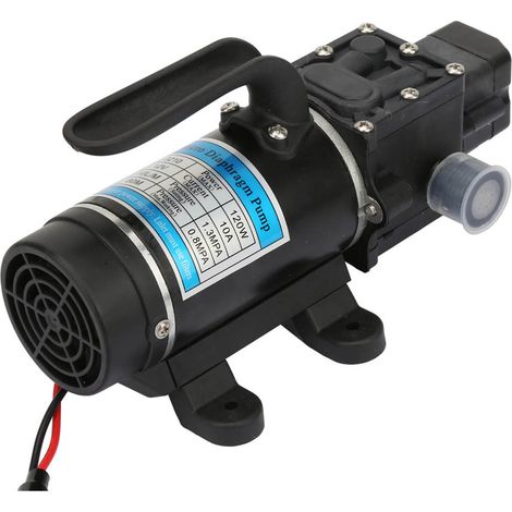 120-W-Elektrowasserpumpe, 10 l/min, selbstansaugende Membranpumpe für Hochdruckreiniger, 12 V/10 A (1/5)