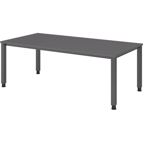 bümö Schreibtisch Serie-Q Gestell: Graphit Rechteck: 200 x 100 cm (1/5)