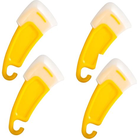 Espátula de silicona de 4 piezas para limpiar ollas, raspador de cocina antiadherente, raspador resistente al calor para cocinar, mezclar y limpiar. (1/5)