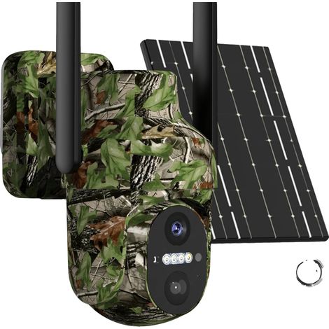 Caméra de surveillance, alimentation solaire, connectivité 4G, Caméra SANS Carte (1/5)