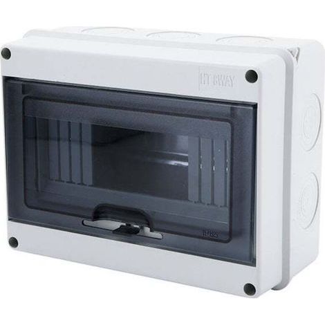 [JAMAIS UTILISÉ] Coffret Electrique Etanche Exterieur, IP65 8 Modules Ableaux à Disjoncteurs éLectriques Boitier, Boitier de Jonction pour Utilisation à l'extérieur (1/4)