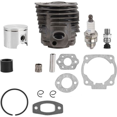 Kit de cilindro y pistón de 46 mm con junta para motores Husqvarna 50, 51 y 55 Rancher Nikasil.