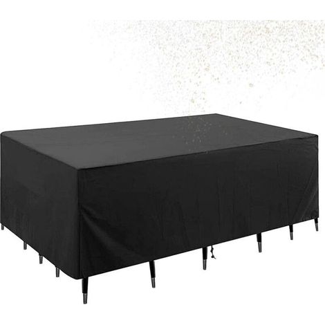 Housses pour tables basses de patio – Housses imperméables pour mobilier de jardin – Usage général, housses robustes en tissu 210D résistant à la décoloration pour tables et chaises d'extérieur, 210 x (1/5)