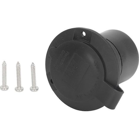 Flanschsteckdose, 2-polig, 3-adrig, aus Polycarbonat und Gummi, gerader Stecker, 125 V, 20 A