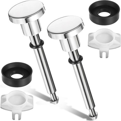 Kit de réparation pour robinets inverseurs de douche et baignoire (2 pièces) - Joint de remplacement inclus - Usage quotidien occasionnel (1/5)