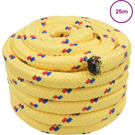 vidaXL Cuerda para barco 50 mm 25 m Amarillo polypropylène (1/2)