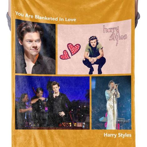 Tapis vedette personnalisé Harry Styles BL601K, motif étoile, 120x150 cm, couverture décorative de sol, design exclusif. (1/3)