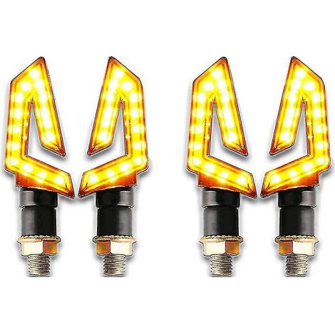 Lot de 4 clignotants moto 15 LED pour scooter/moto. (1/5)