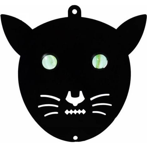 Effaroucheur tête de chat – Répulsif pour animaux – Lot de 2 unités – Hauteur 13.5 cm, largeur 14 cm, couleur noir – Outils Et Nature (1/2)