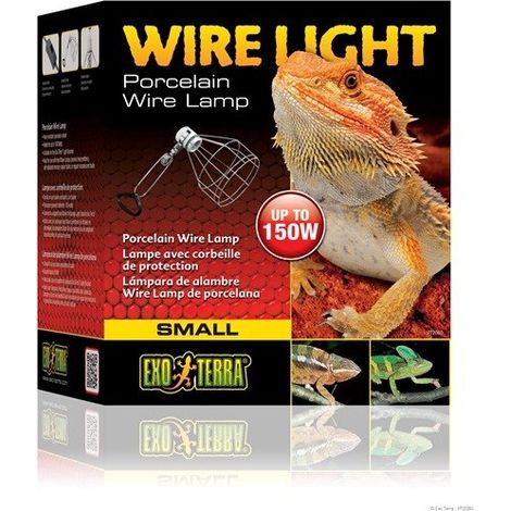 Portale in ceramica per Terrario Exo Terra Wire Light per lampadine fino a 250 W