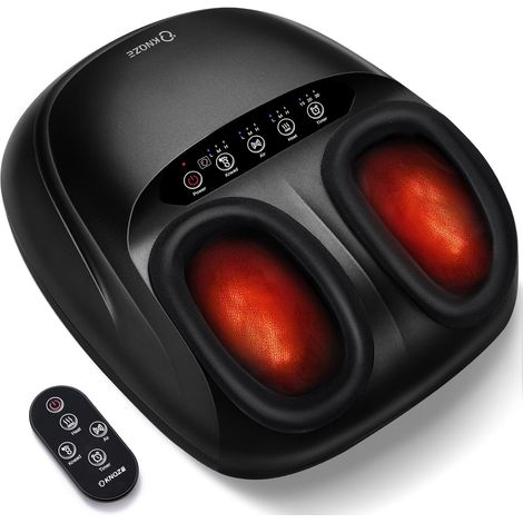 Shiatsu Masseur de Pieds avec Chaleur, Pétrissage, Roulement et Compression d'air, 2026 Appareil Massage Pied électrique pour la Fasciite Plantaire, 3 Modes de Chaleur (1/5)