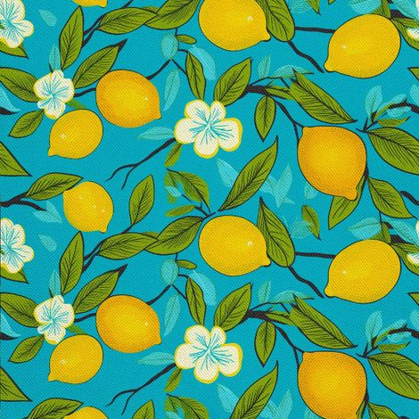 Tela decorativa para exteriores Oxford - Motivo frutal  DX6376 (1/5)