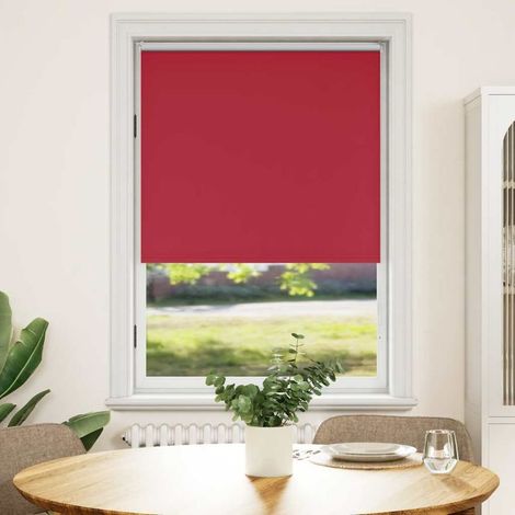 Store occultant à enrouleur 84,4 x 175 cm, largeur du tissu 80 cm, rouge (1/5)