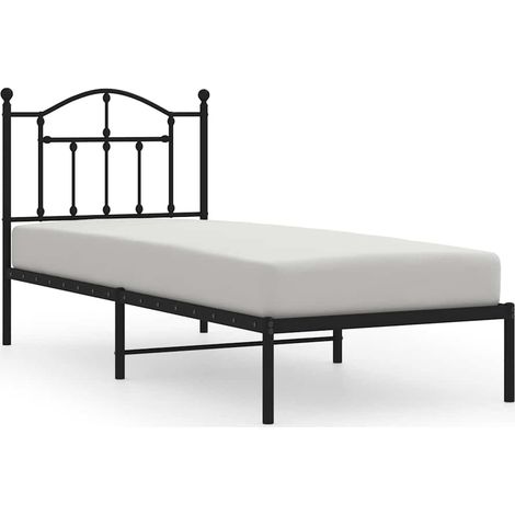 Maison Exclusive - Estructura cama sin colchón con cabecero metal (1/5)