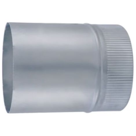 Virol de raccordement mural aluminium, diamètre 125 mm, longueur 15 cm, pièce de fixation pour conduit et ventilation