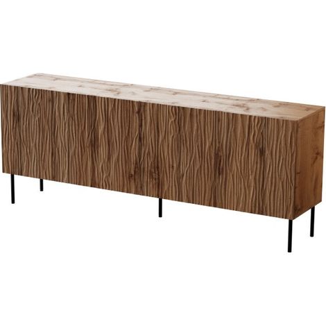 Commode de rangement Meuble universel 190x75x42cm sur pied Wotan artisan YOUNGE (1/3)
