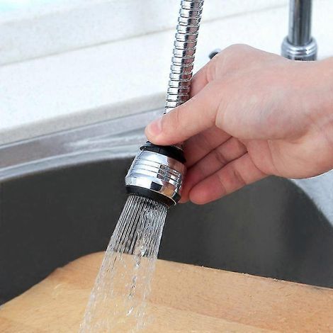 Tubes d'extension pour robinet, dispositif d'extension flexible à 360 degrés en acier inoxydable pour douchette de robinet (1/3)
